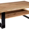 Ada Couchtisch Baumkante mit Ablage
