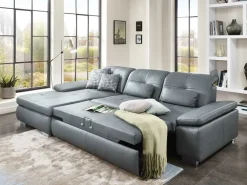 Atlantis Ledersofa mit Schlaffunktion