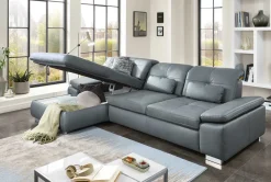 Atlantis Ledersofa mit Schlaffunktion