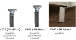 Belen 2 Sitzer Sofa Leder modern