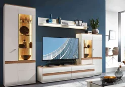 Binz Wohnwand weiß modern