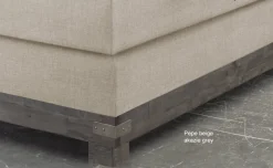 Boston Boxspringbett mit Holzrahmen
