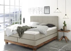 Boston Boxspringbett mit Holzrahmen
