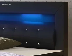 Boxspringbett mit LED