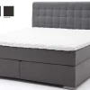 Boxspringbett 180x200 grau