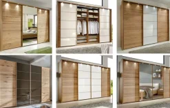 Cardiff Kleiderschrank teilmassiv eiche