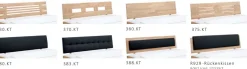 Classic 388 Holzbett mit gepolstertem Kopfteil