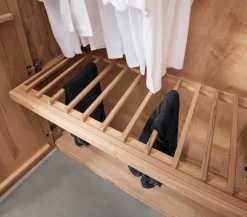 Colorado Eckkleiderschrank Holz