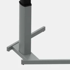 ConSet Steh Schreibtisch herzförmig verstellbar weiß buche