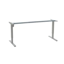 ConSet Steh-Schreibtisch höhenverstellbar weiß o. buche 80 kg