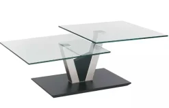 1019 Couchtisch drehbar 2 Ebenen