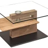 7894 Couchtisch Glas Holz modern