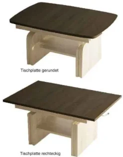 Couchtisch höhenverstellbar ausziehbar