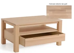 Couchtisch wildeiche massiv mit Schublade