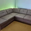 Ecksofa mit Sitztiefenverstellung