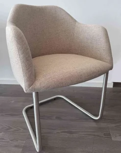 2er Set Schwingsessel beige