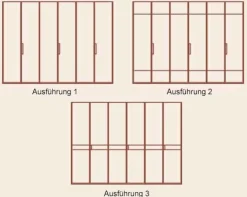 Extenso Kleiderschrank mit Glastüren