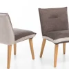 Genua Esszimmerstühle braun beige