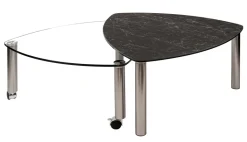 4290 Glastisch mit drehbaren Platten