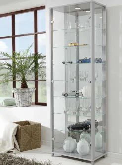 Glas Vitrine Holz verschiedene Farben