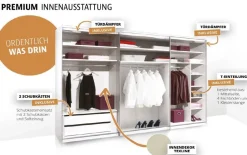 Includo Schwebetürenschrank mit Innenausstattung