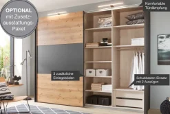 Korfu Schwebetürenschrank mit Spiegel