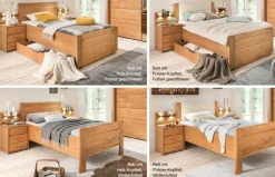 Lido Bett eiche oder erle