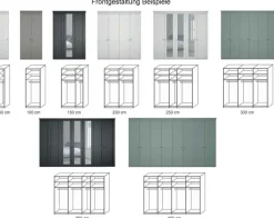 Marlow Landhaus Kleiderschrank mit Spiegel