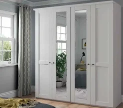 Marlow Landhaus Kleiderschrank mit Spiegel