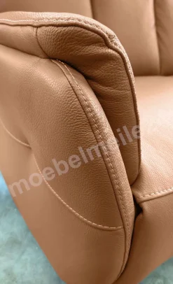 Milano Ledersofa Relaxfunktion elektrisch