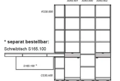 Mira Schreibtisch-Bücherregal