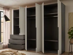 Nuka Kleiderschrank grau
