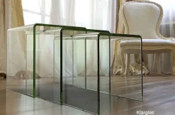 Olivea Beistelltisch Glas 3er Set