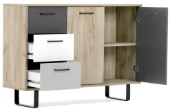 Orlando günstige Kommode 120 cm mit Schubkästen u. Türen