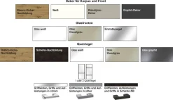 Rialto Kleiderschrank mit Glasfront