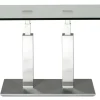 Rimini Deluxe Couchtisch Glas chrom