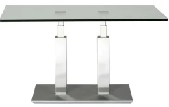 Rimini Deluxe Couchtisch Glas chrom