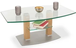 Rimini Deluxe Glastisch höhenverstellbar