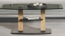 Rimini Deluxe höhenverstellbarer Couchtisch Glas
