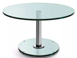 Ronald Schmitt Triplex Couchtisch höhenverstellbar Floatglas