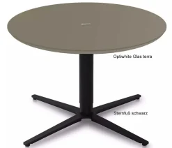 Ronald Schmitt Triplex Couchtisch höhenverstellbar rund oder eckig 75 cm