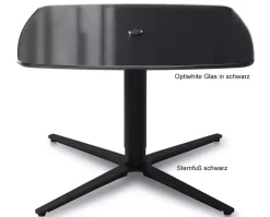 Ronald Schmitt Triplex Couchtisch höhenverstellbar rund oder eckig 75 cm