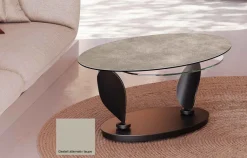 Rosa Couchtisch oval