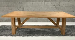 Rustic Max rustikaler Massivholztisch rustic, wildeiche 200x100 / 220x100 cm