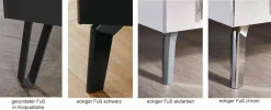 Scale Bett eiche mit Polsterkopfteil