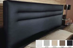 Scale Bett eiche mit Polsterkopfteil