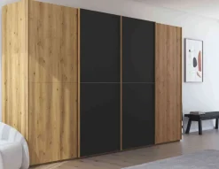 Scale Slide Wood Schwebetürenschrank eiche