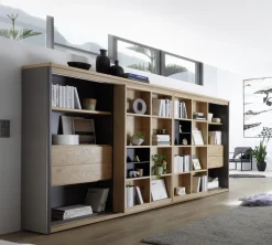 Solution Regalwand mit TV Fach