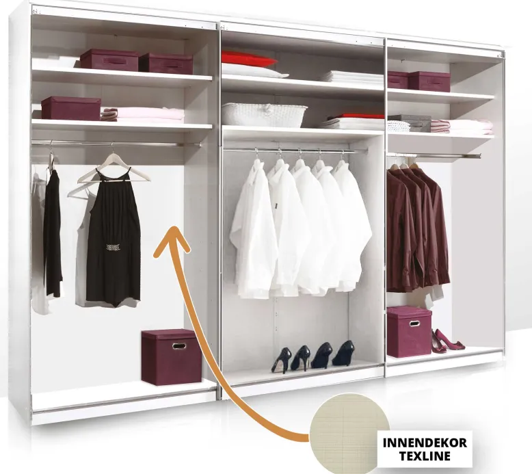 Sonate Lucca Schwebetürenschrank Spiegeltüren B373 cm
