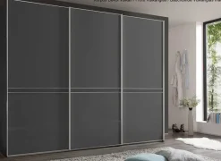 Sonate Pesaro Kleiderschrank mit Glastüren B373 cm